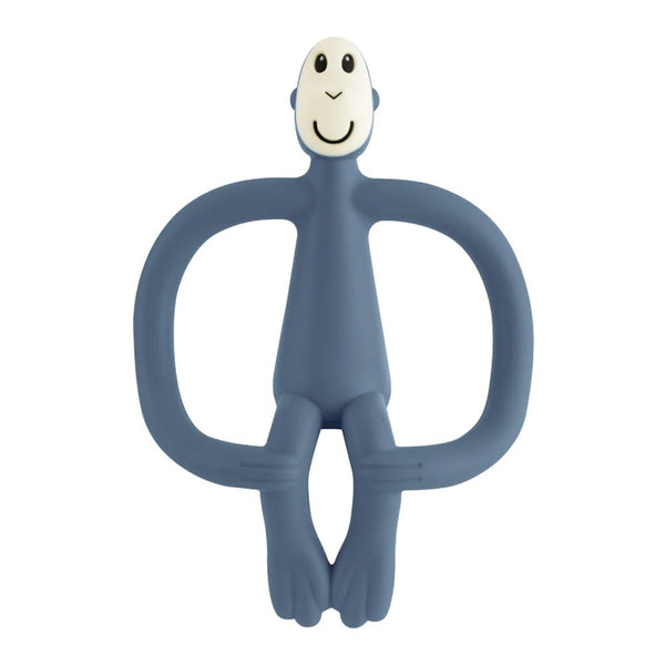 Matchstick Monkey Teething Monkey Toy and Toothbrush - Airforce Blue