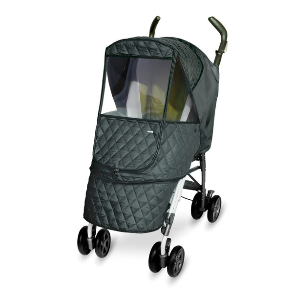 Manito Castle Alpha Quilted Stroller Weather Shield - Grey