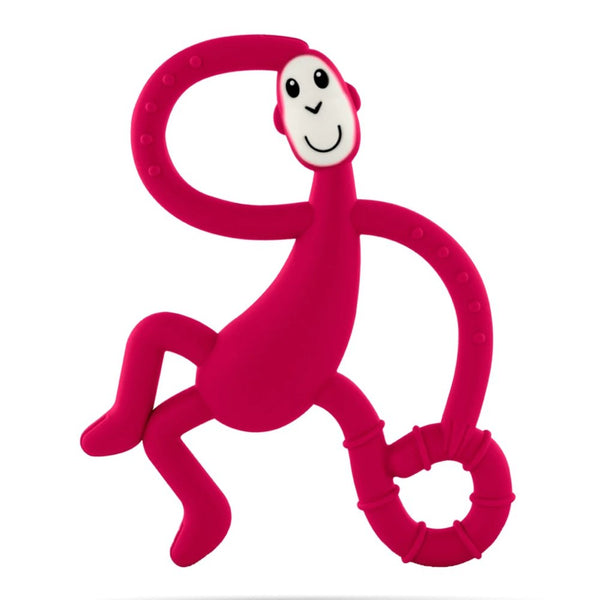 Matchstick Monkey Teething Dancing Monkey Toy and Toothbrush - Red