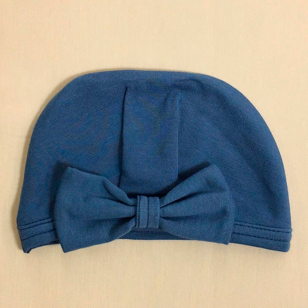 Itty Bitty Baby Bamboo Beau Hat - Noble Blue (0-1 Months, 5-8 lbs)