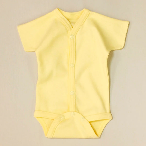 Itty Bitty Baby Snap Front Bodysuit - Yellow (1-3 Months, 8-12 lbs)