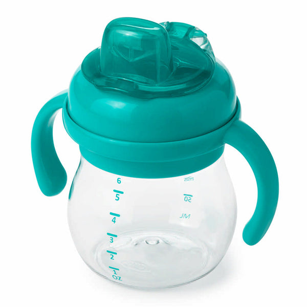 OXO Tot Transitions Soft Spout Sippy Cup with Removable Handles 6oz- Teal