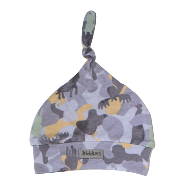 Juddlies Camoose Collection Bamboo Hat - Grey (0-4 Months)