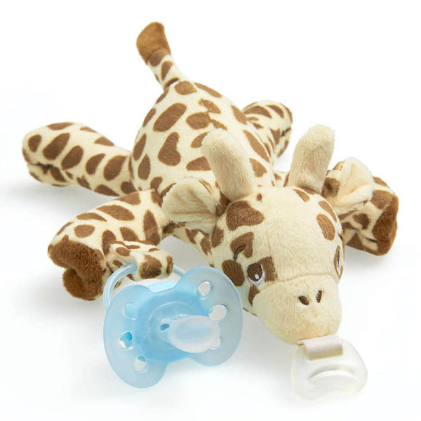 Avent Ultra Soft Snuggle Plush Toy with Ultra Soft Pacifier - Giraffe (0+ Months)