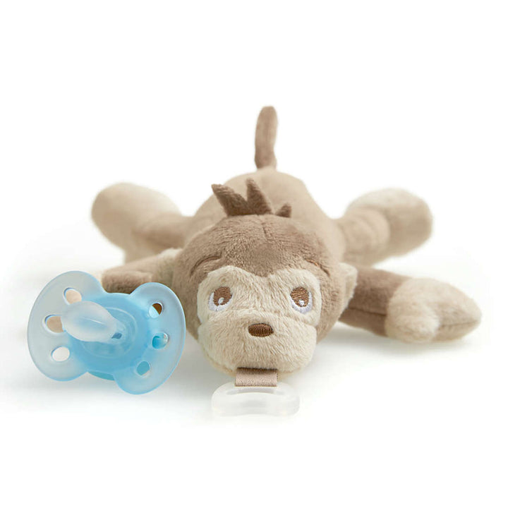 Avent Ultra Soft Snuggle Plush Toy with Ultra Soft Pacifier - Monkey (0+ Months)