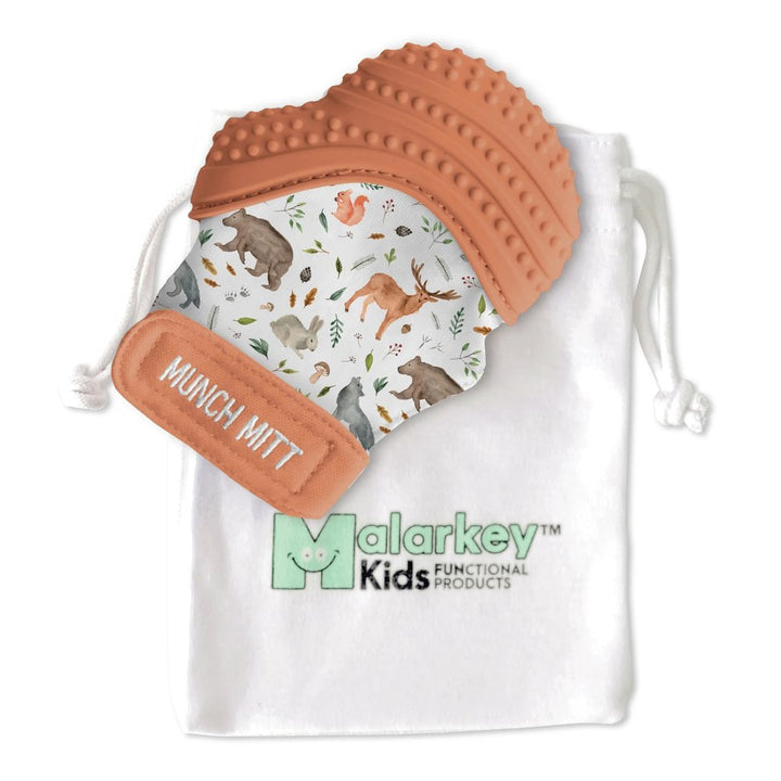 Malarkey Kids Munch Mitt Teething Mitt - Woodland Animals