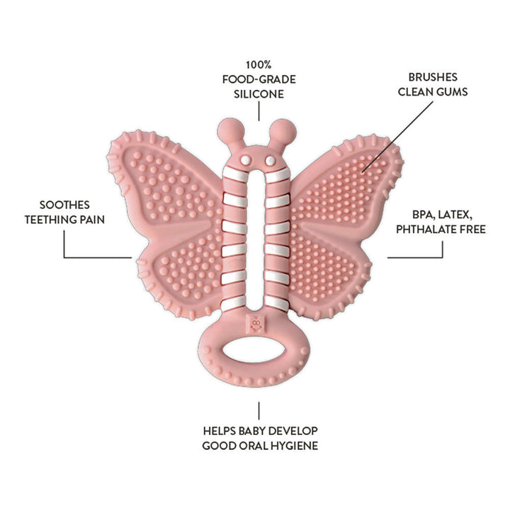 Malarkey Kids Teether Toothbrush - Butterfly