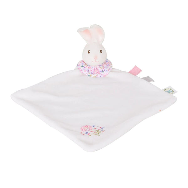 Tikiri Puppet Snuggly Blanket with Natural Rubber Head - Havah the Bunny
