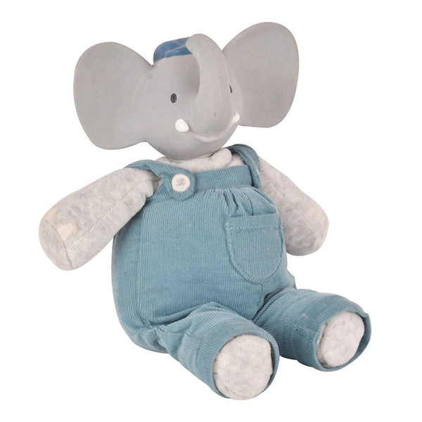 Tikiri Meiya & Alvin Collection Plush Toy with Natural Rubber Head - Alvin the Elephant