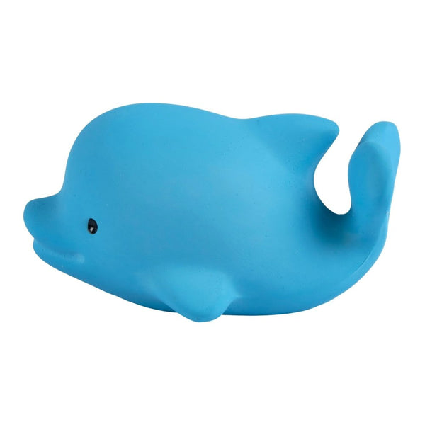 Tikiri My First Ocean Buddies Collection Natural Rubber Rattle Teether - Dolphin