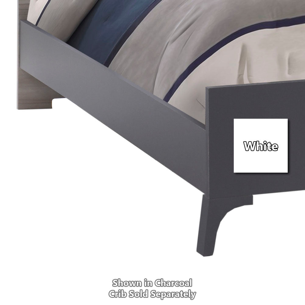 TULIP 54 inch Double Bed Conversion Rails with Low Profile Footboard ...