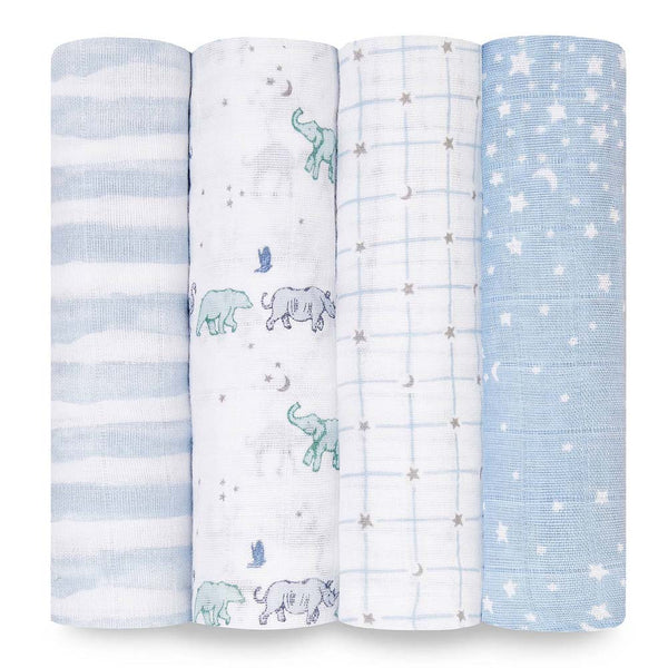 Aden + Anais Classic 4-Pack Muslin Swaddles - Rising Star