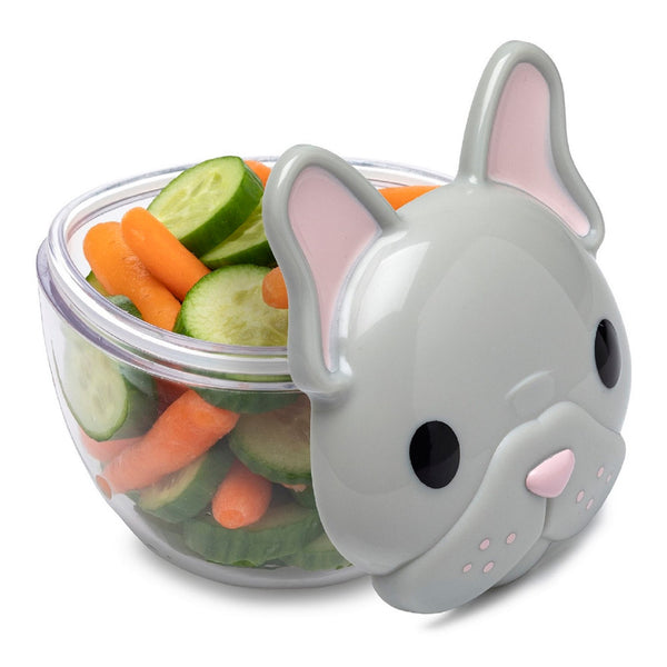 Melii Animal Snack Container - French Bulldog (232ml)