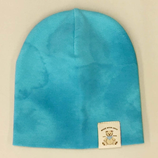 Itty Bitty Baby Water Colour Collection Slouchy Hat - Turquoise (Preterm, 4-6 lbs)
