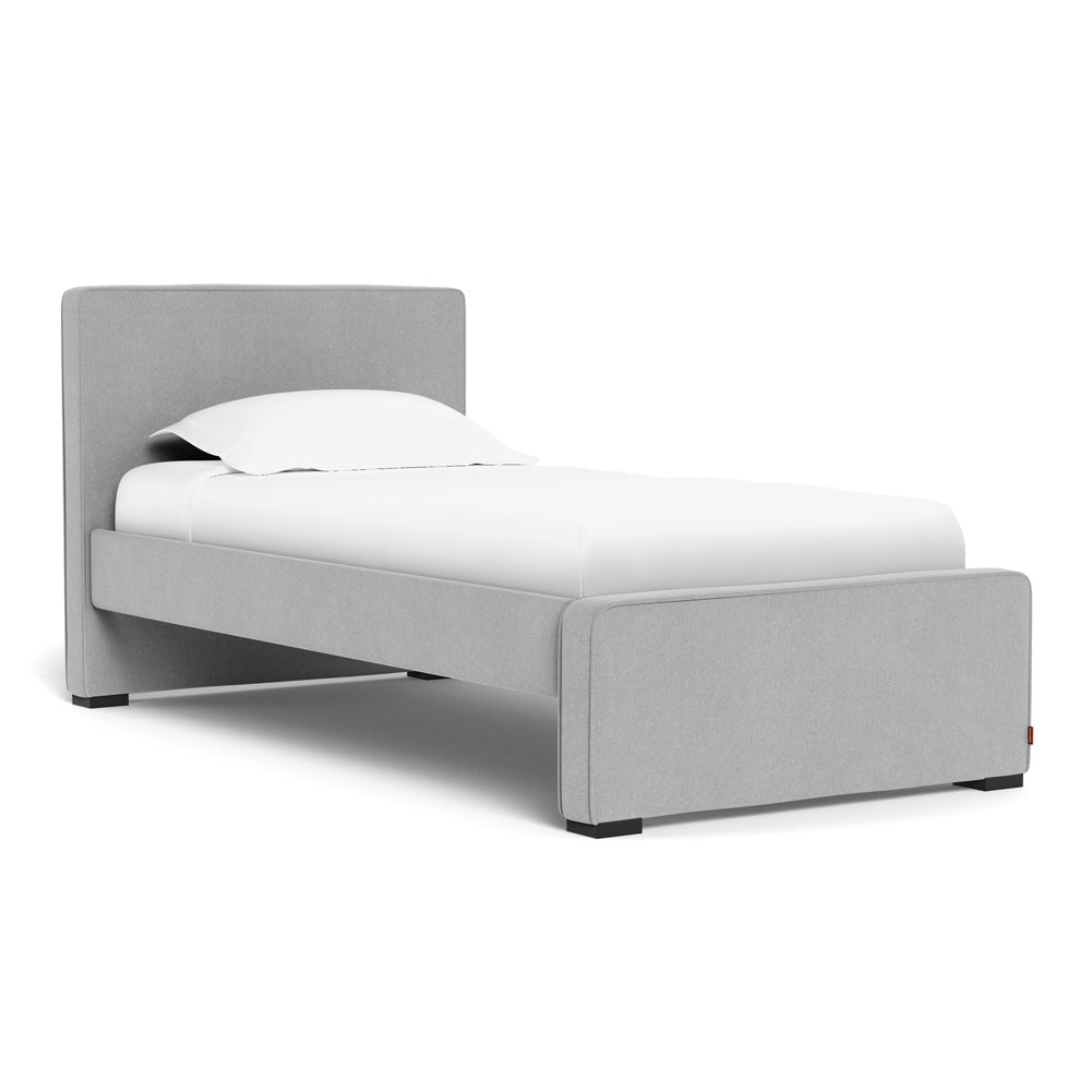 Monte Dorma Twin Bed Nordic Grey with Espresso Feet DearBorn Baby