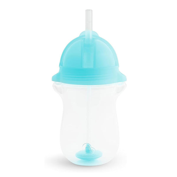 Munchkin Any Angle Click Lock Weighted Straw Trainer Cup - Blue (10 oz)