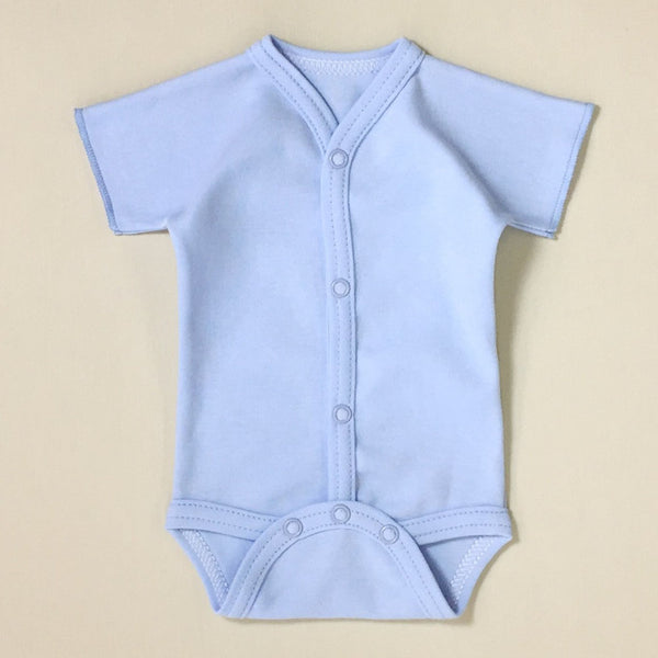 Itty Bitty Baby Snap Front Bodysuit - Blue (3-6 Months, 12-17lbs)