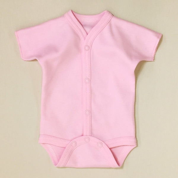 Itty Bitty Baby Snap Front Bodysuit - Pink (3-6 Months, 12-17lbs)