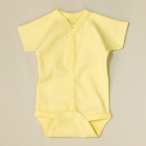 Itty Bitty Baby Snap Front Bodysuit - Yellow (3-6 Months, 12-17lbs)
