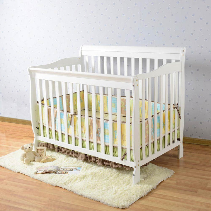 Dear-Born Baby Finley 4-in-1 Convertible Crib - White