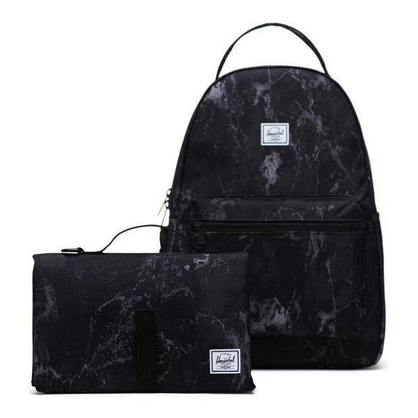 Herschel Nova Sprout Diaper Bag Backpack - Black Marble