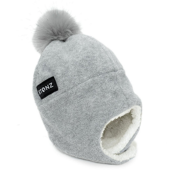 Stonz Baby Fleece Hat - Grey (0-6 Months)