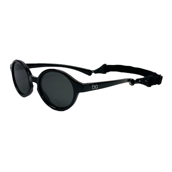 Babyfied Apparel Rounds Baby Sunglasses - Matte Black (2-24 Months)