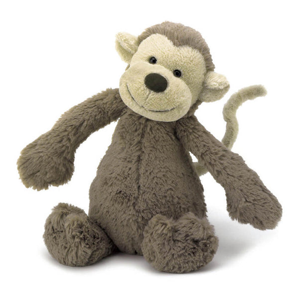 Jellycat Bashful Plush Toy - Monkey (Medium, 12 inch)
