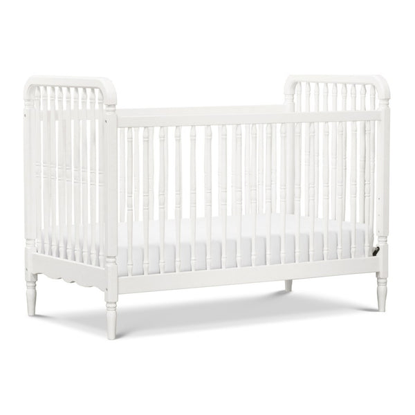 Namesake Liberty 3-in-1 Convertible Spindle Crib with Toddler Bed Kit - Warm White