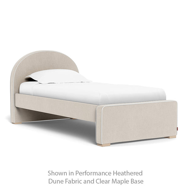 Monte Twin Luna Bed with Straight Footboard in Performance Fabrics