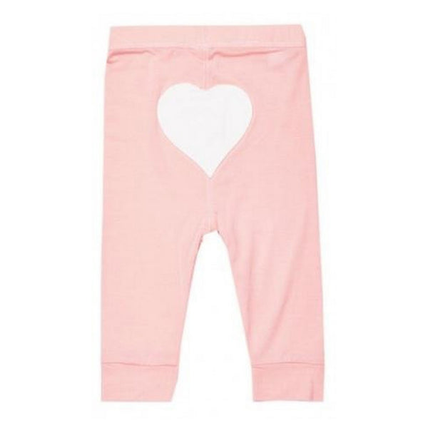 Earth Baby Bamboo Silky Comfy Pants - Pink Heart (6-12 Months)