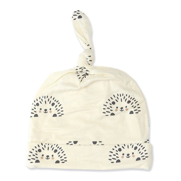 SilkBerry Baby Bamboo Knot Hat - Hello Hedgehog (0-6 Months)