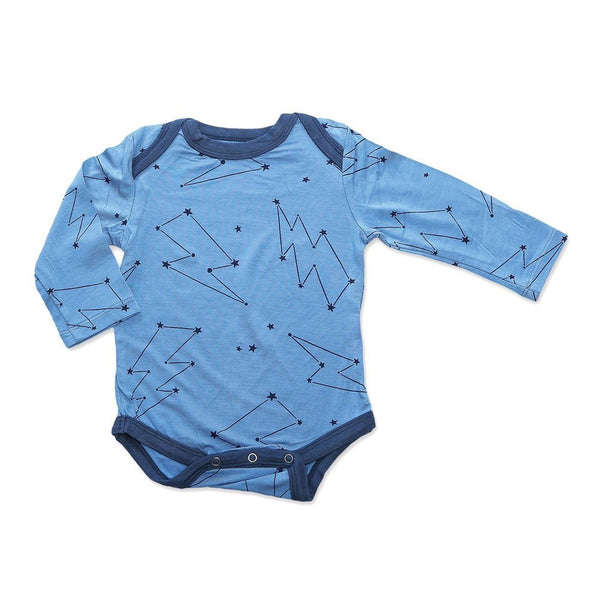 SilkBerry Baby Bamboo Long Sleeved Onesie - Light Up the Sky (0-3 Months)