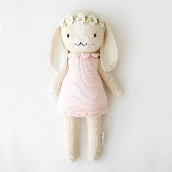 Cuddle + Kind Hand Knit Doll - Hanna The Bunny in Blush (13 in)