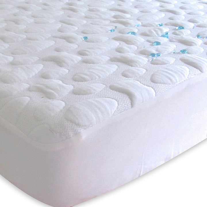 Forty Winks Pebble-Puff Quilted Mini-Crib Mattress Protector