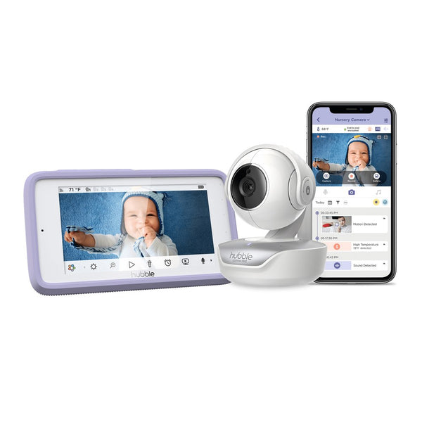 Hubble Connected Nursery Pal Premium 5 inch with Touchscreen Smart Baby Monitor