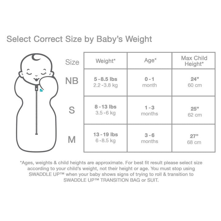 Love To Dream Swaddle UP Original Bag 1.0 TOG - Dreamer (Small, 7-13 lbs)