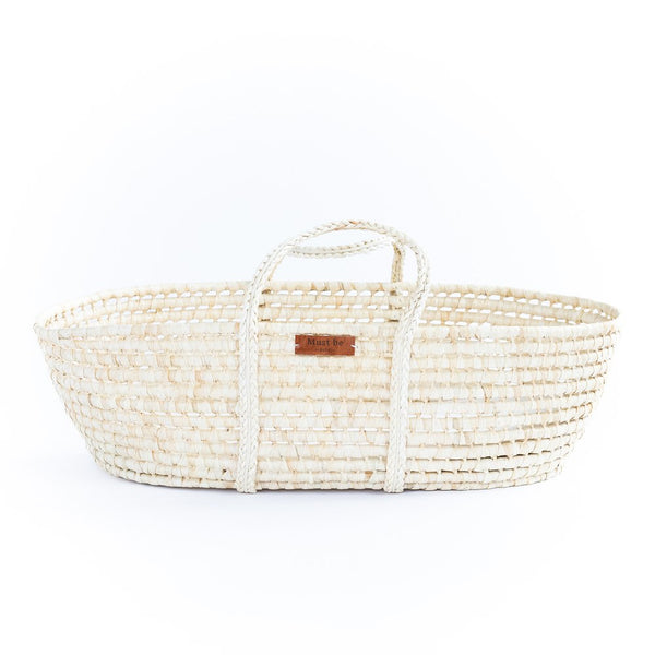 Must Be Baby Boho Collection Moise Rattan Moses Basket