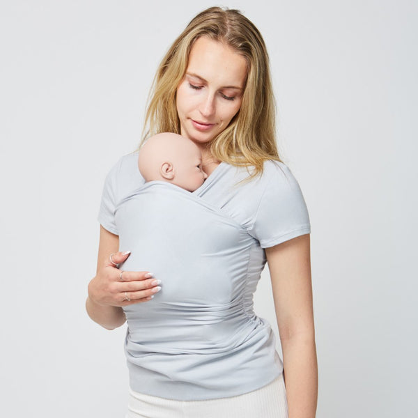 Umana Skin to Skin Baby Wearing T-Shirt for MOM - Silvery Gray (Medium)