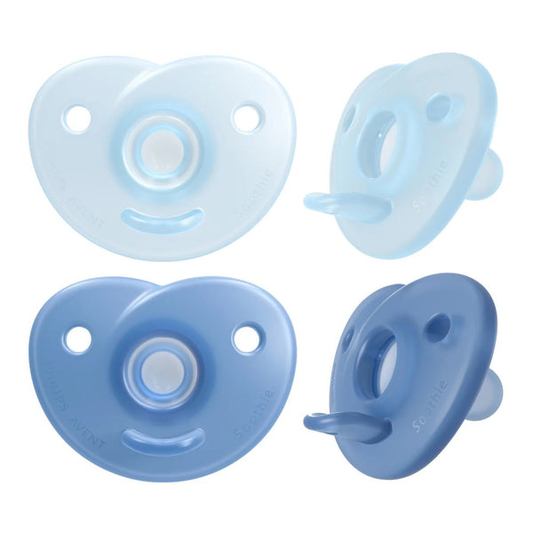 Avent Soothie Heart Pacifiers - Blue (0-3 Months)
