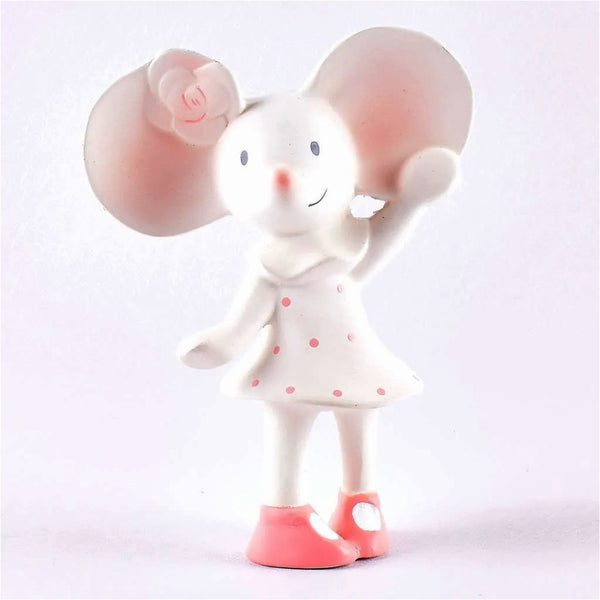 Tikiri Organic Natural Rubber Squeaker Toy - Meiya the Mouse