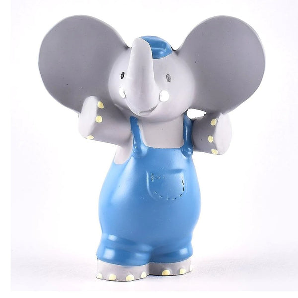 Tikiri Organic Natural Rubber Squeaker Toy - Alvin the Elephant