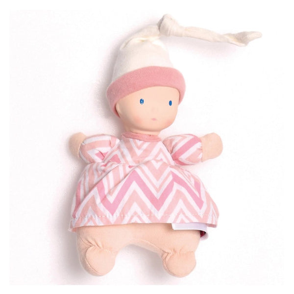 Tikiri Bonikka Collection Precious Baby Plush Doll - Chevron Pink (7 inch)