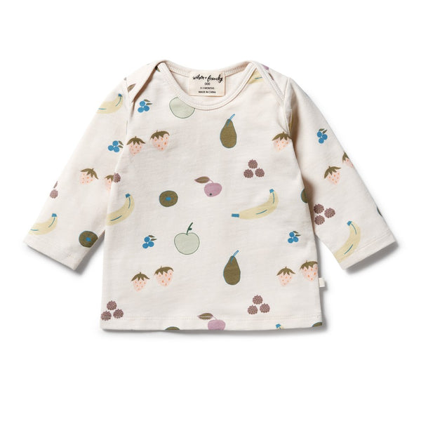 Wilson+Frenchy Organic Cotton Long-Sleeved Top - Fruity (6-12 Months, 8-10 Kg)