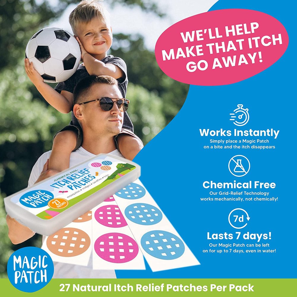 The Natural Patch Co. Magic Patch Itch Relief Patches in Resealable ...