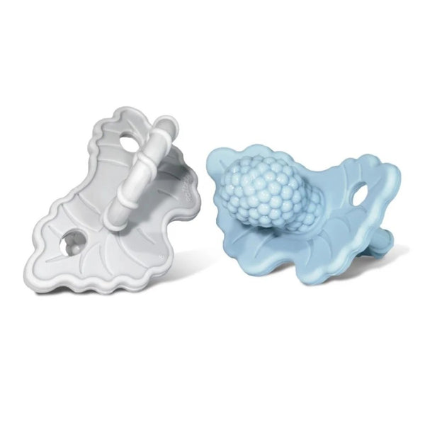 RaZbaby RazZberry 2-Pack Silicone Teethers - Blue Moon/Cookies and Cream
