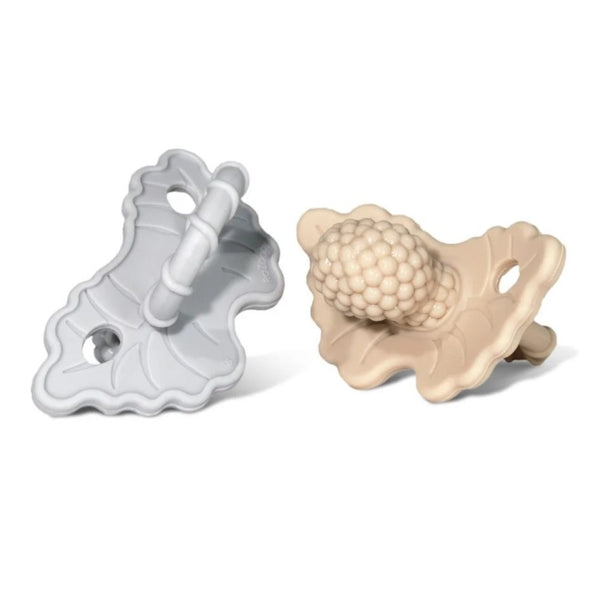 RaZbaby RazZberry 2-Pack Silicone Teethers - Caramel/Cookies and Cream