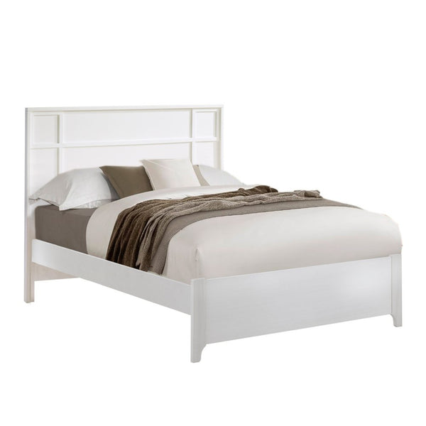 NEST Lello Double Bed with Low-Profile Footboard - White