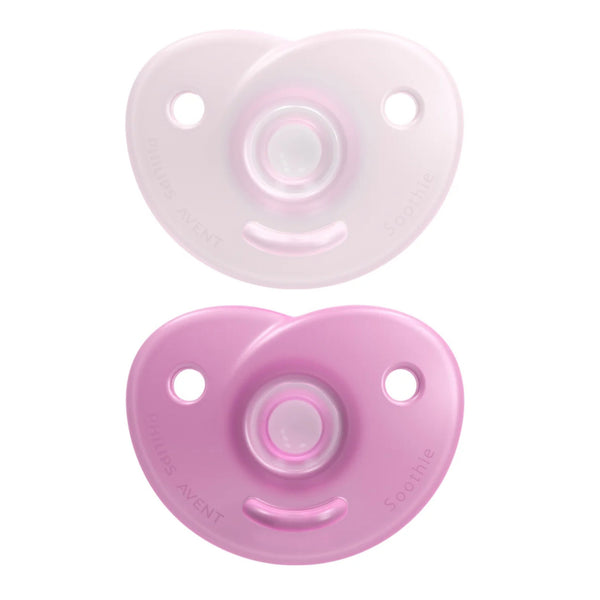 Avent 2-Pack Soothie Heart Pacifiers - Pink (0-3 Months)