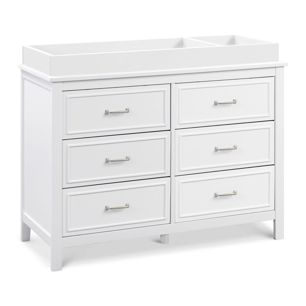 davinci charlie 6-drawer double dresser in grey DaVinci Charlie 6-Drawer Double Dresser